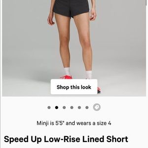 Speed Up - Low rise - Lined 2.5” Lulu Lemon Shorts